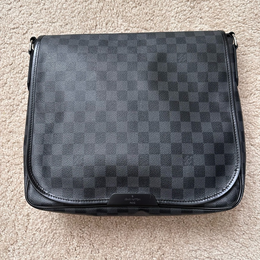 Authentic LV Graphite Messenger Bag OBO